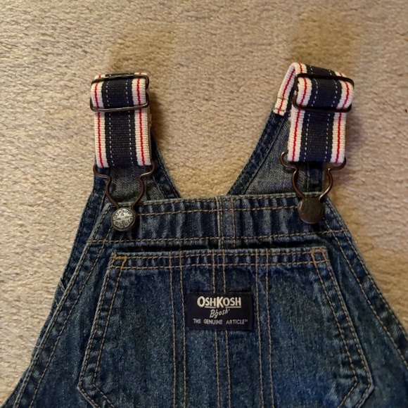 OSHKOSH overall shorts.  100% cotton.  24M - Picture 2 of 4